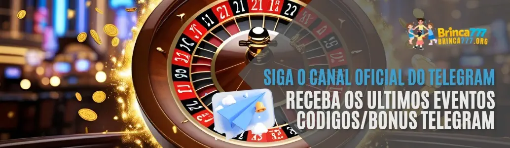 Banner de promoção do Brinca777 cassino.