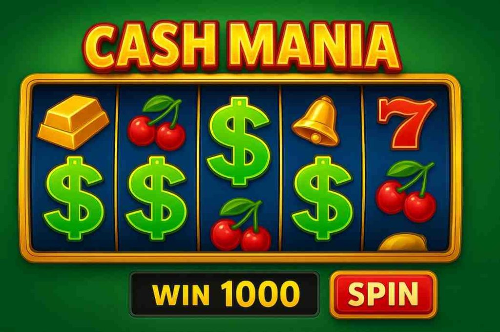 Tela inicial do jogo Cash Mania Slot